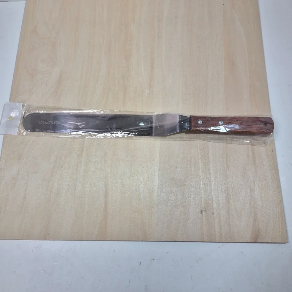 Legerna Offset Spatula Wood Handle Stainless Steel‎ Icing Baking Decorating